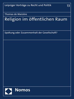 cover image of Religion im öffentlichen Raum